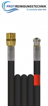 Rohrreinigungsleitung "Polya" mit Düse / Schlauch aus Kunststoff mit einer Gewebeeinlage / Nennweite 5 / 120 Bar / 20 °C / AG - M22 : 1/8"